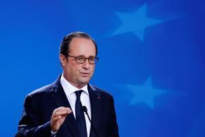 François Hollande, le 21 octobre, au sommet des chefs d'Etat européens à Bruxelles. 