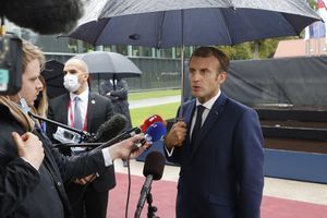 Emmanuel Macron en Slovénie.