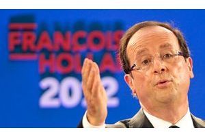  François Hollande, jeudi 26 janvier, lors de la présentation de son programme.