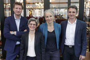 Yannick Jadot, Sandrine Rousseau, Delphine Batho et Eric Piolle, en juillet 2021.