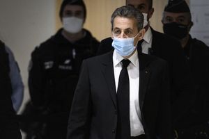 Nicolas Sarkozy au tribunal de Paris, lundi.
