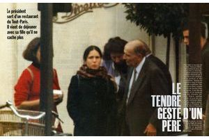 Mazarine Pingeot et François Mitterrand dans les pages de Paris Match, en 1994.
