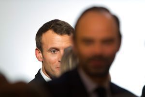 Emmanuel Macron et Edouard Philippe à l'Elysée, le 30 janvier.