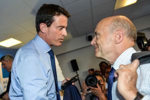 Manuel Valls et Alain Juppé en juillet dernier pour la signature du contrat de plan Etat-région en Aquitaine.