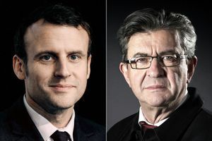 Emmanuel Macron et Jean-Luc Mélenchon