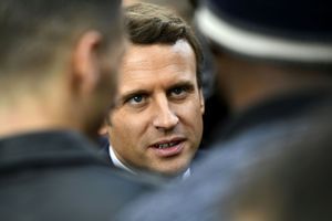 Emmanuel Macron à Sarcelles, jeudi.