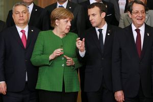 Angela Merkel et Emmanuel Macron à Bruxelles.