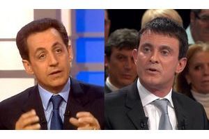  Nicolas Sarkozy, le 9 décembre 2002, sur France 2 et Manuel Valls, dix ans plus tard.
