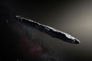 "Oumuamua" traverse l'espace.