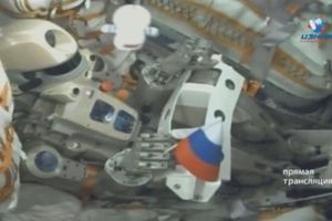 Le robot Fedor, transporté à bord de Soyouz. 