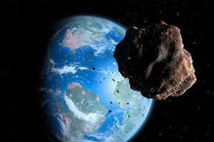 Illustration d'un astéroïde.