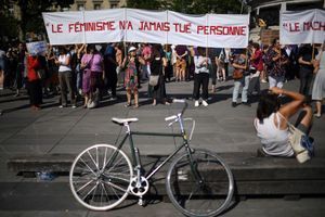 Manifestation anti féminicides le 6 juillet 2019.