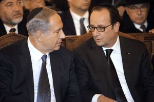Benjamin Netanyahu et François Hollande dimanche. 
