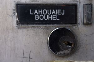 L'interphone de l'appartement de Mohamed Lahouaiej Bouhlel