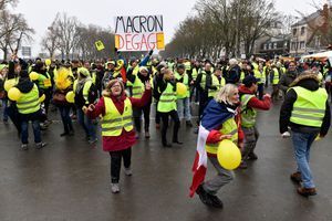 La manifestation des Gilets Jaunes à Bourges, le samedi 12 janvier. 