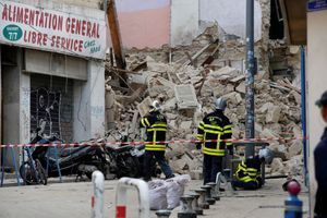 Deux immeubles se sont effondrés rue d'Aubagne, à Marseille.