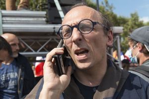Fabrice di Vizio lors de la manifestation contre le pass sanitaire du samedi 4 septembre 2021.