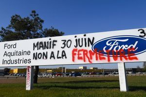 L'usine Ford à Blanquefort (Gironde). 