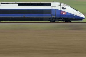 Illustration d'un train à grande vitesse. 