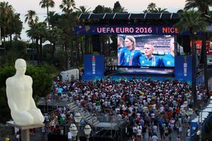 La Fan Zone de Nice, le 27 juin 2016