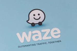 Le logo de Waze.