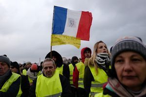 Manifestation des Gilets Jaunes le 5 janvier 2019 à Lyon. 