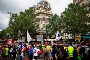 Manifestation contre le pass sanitaire à Paris, le 31 juillet 2021.