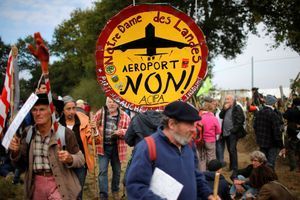 Manifestation en octobre contre le projet d'aéroport de Notre-Dame-des-Landes. 