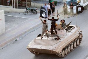 Des membres de l'Etat islamique ici en juin 2014 à Raqqa. (Image d'illustration)
