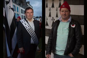 Christian Troadec, le maire de Carhaix (29), divers gauche, d’un côté, et Thierry Merret, à la tête de la FDSEA- Finistère, proche du Medef, de l’autre