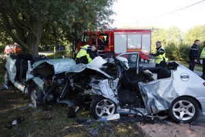 Un accident de voitures à Esquelbecq, en octobre dernier.
