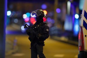 Un policier à Strasbourg après l'attentat, en décembre 2018.