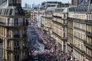 La "Fête à Macron" à Paris, le 5 mai 2018.