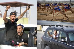 Au Qatar, Neymar et Tuchel remportent une course de dromadaires