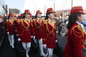 Jeux olympiques d'hiver : les pom-pom girls nord-coréennes sont arrivées