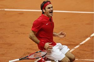 Dimanche 23 novembre, l'explosion de joie: Roger Federer vient de remporter la Coupe Davis.
