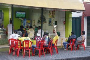 A Ribeirao Preto, le match était sur tous les écrans.