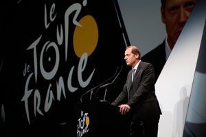 Christian Prudhomme présente le parcours 2017 du Tour de France. 