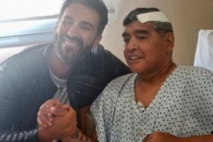 La dernière photo de Diego Maradona vivant.