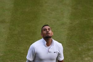 Nick Kyrgios face à Rafal Nadal, le 4 juillet 2019 à Wimbledon. 