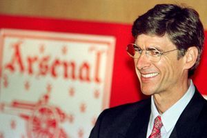 Arsène Wenger à son arrivée à Arsenal en 1996.
