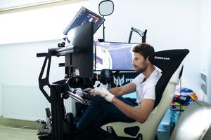 Romain Grosjean à son domicile.