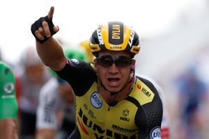 Dylan Groenewegen a remporté sa première étape sur le Tour de France.
