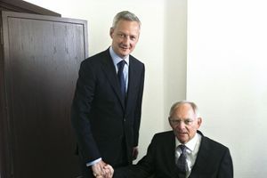 Le 2 juillet, avec Wolfgang Schäuble.