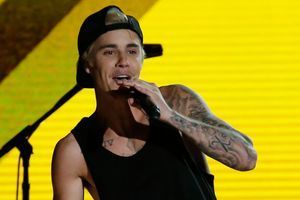 Justin Bieber aux Grammy Awards à Los Angeles en 2015