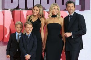 Patrick Dempsey, sa femme Jillian Fink et leurs enfants, Talula, Darby et Sullivan
