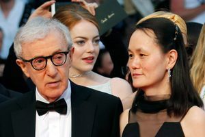 Woody Allen et Soon-Yi au festival de Cannes 2015.