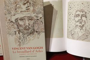 Le carnet de dessins originaux de Van Gogh.