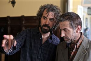 Alvaro Brechner et Antonio de La Torre sur le tournage de "Companeros".