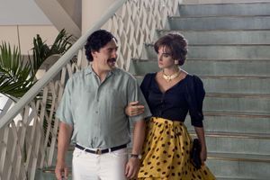 Escobar, alias Javier Bardem avec son épouse à la ville comme à l'écran, Penélope Cruz. 